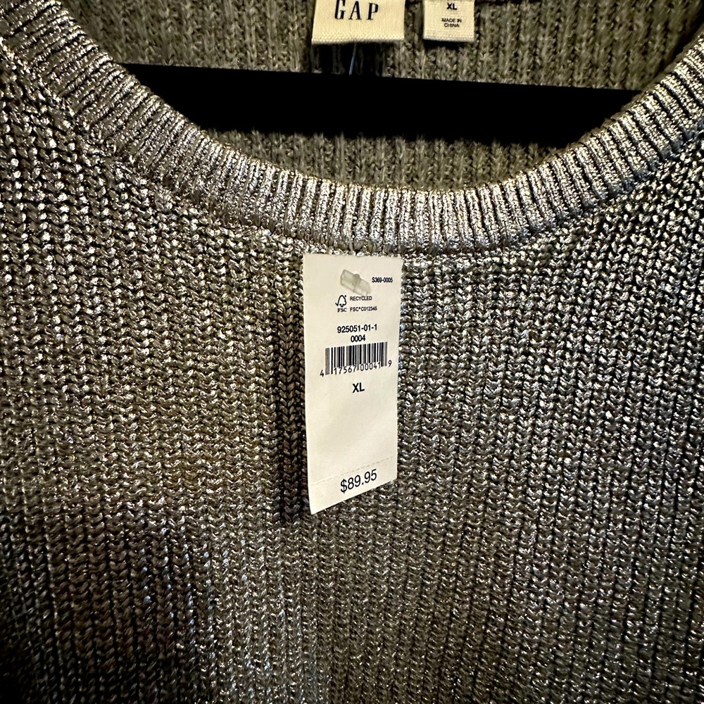 Silver Holiday Sweater
